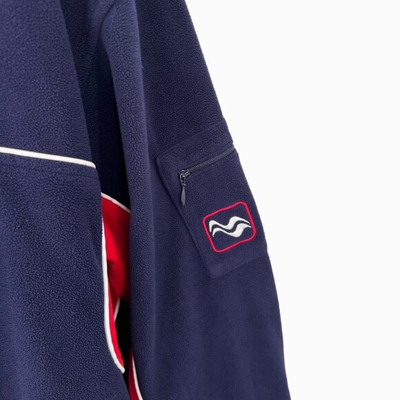 SEA DOO BOMBARDIER NAVY BLUE, RED, WHITE FLEECE PULLOVER - XL - Picture 4 of 6